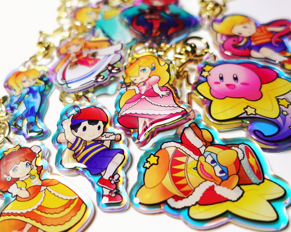 Super Smash Bros Keychains